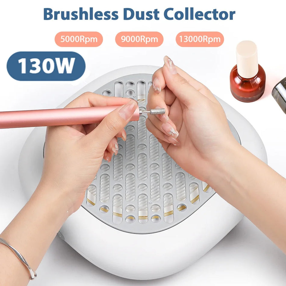 130W Powerful Brushless Nail Dust Collector &ndash; Super Suction Nail Dust Extractor