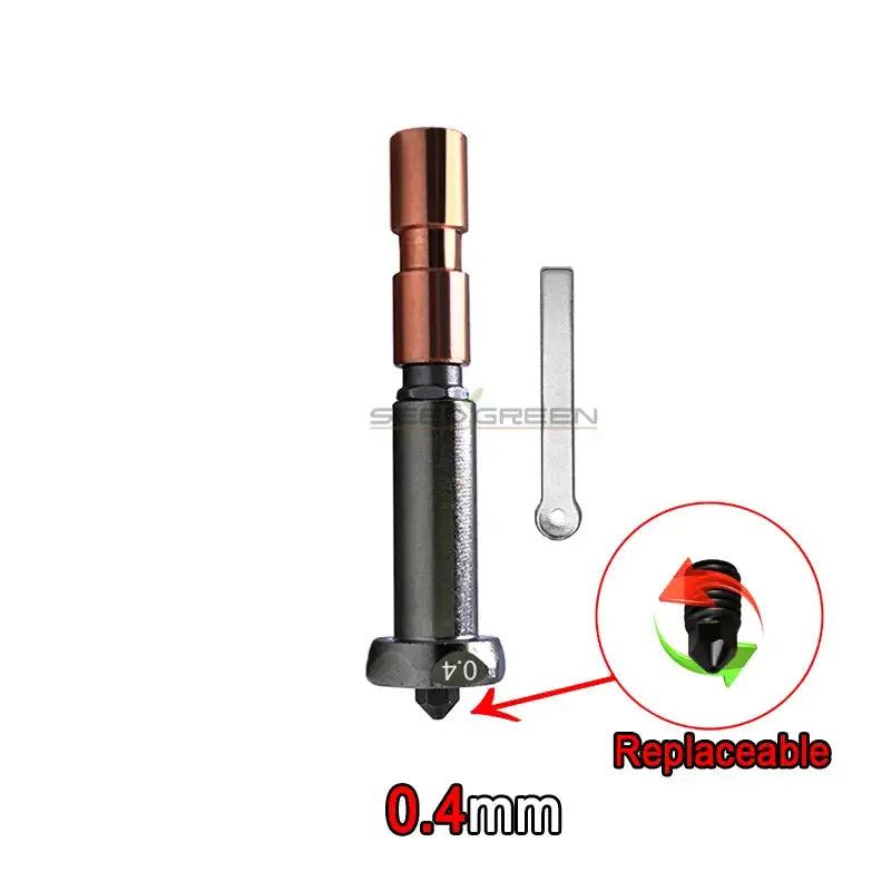 Upgrade Nozzle For Anycubic Kobra 3 Max 0.4mm 0.6mm 0.8mm Throat-0.4mm