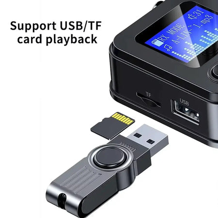 KEBIDUMEI Bluetooth 5.4 Receiver Transmitter Optical Coaxial 3.5mm Aux TF/U Disk Wireless Music Player Adapter For Car Speaker by InterCyprus Trading Ltd