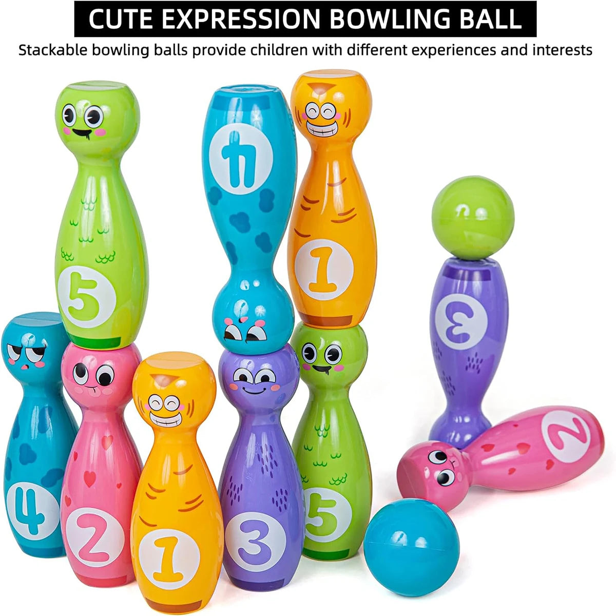 Educational Baby Bowling Set for Toddlers - Fun Indoor &amp; Outdoor Sports Activity Toy for Children, Perfect Gift for Ages 3+