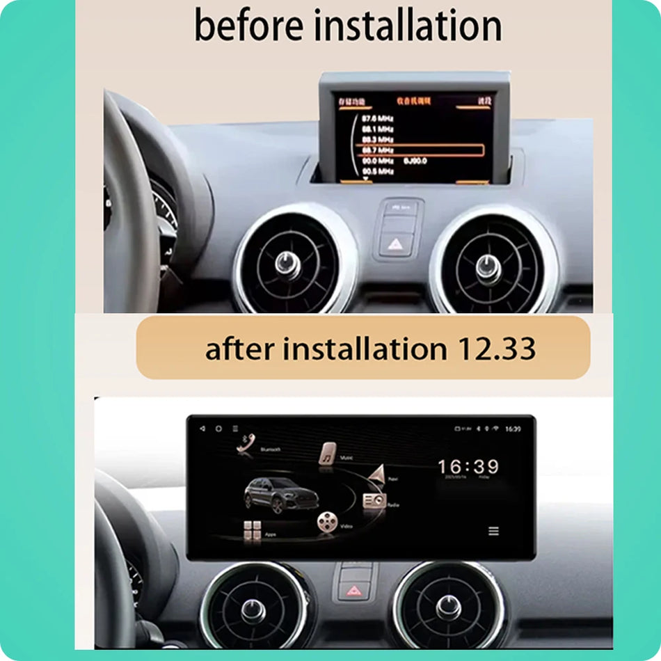 12,3-calowy ekran QLED radio samochodowe z DSP, bezprzewodowy Carplay i Android 16