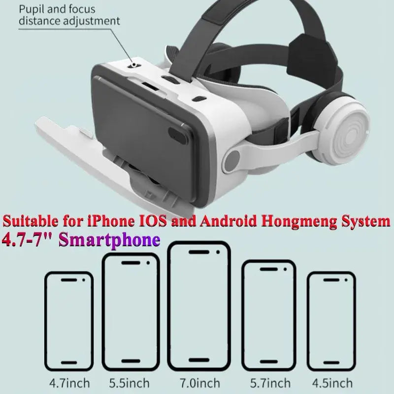 3D Virtual Reality Glasses For 4.7 To 7 Inch Phones With Controller by InterCyprus Trading Ltd