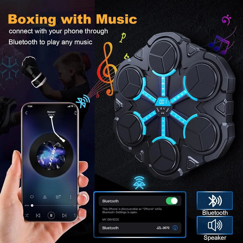 Bluetooth Light Guided Boxing Machine With Rhythm Game For Kids