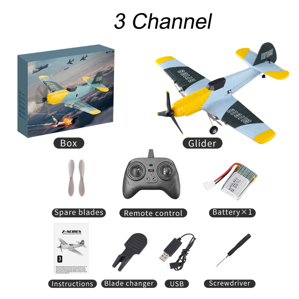 BF109 RC Plane 3CH 2.4G EPP Foam Fighter &ndash; Easy Flight 3CH 1B