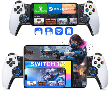 BEBONCOOL MC500/MC5000 Wireless Handheld Hall Effect Gamepad Controller For Switch 1/Switch 2/Switch OLED by InterCyprus Trading Ltd