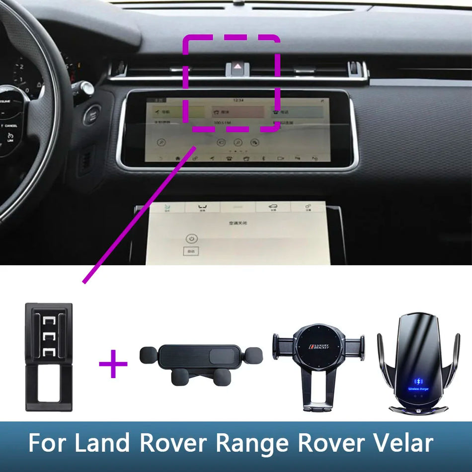 Range Rover Velar Biltelefonhållare Trådlös Laddningsbas