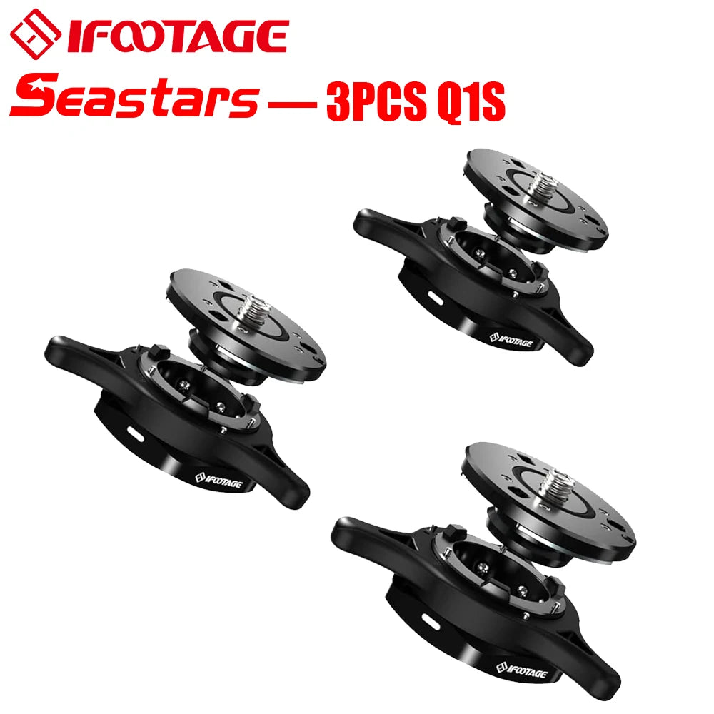 IFOOTAGE Seastar Q1S &ndash; Universal Quick Release System 3PCS Q1S / CHINA / Bundle 1