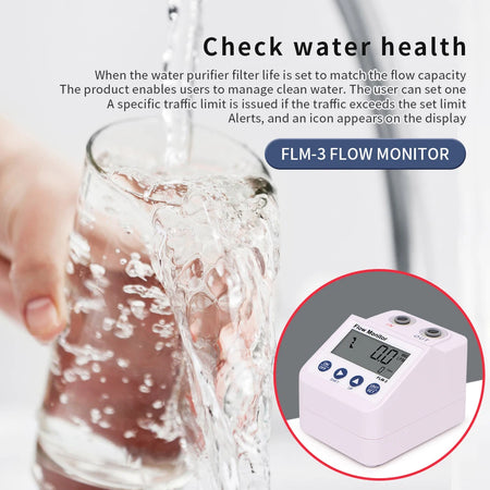 FLM-3 1/4 Inch Flow Meter &ndash; Digital Display and Power Save