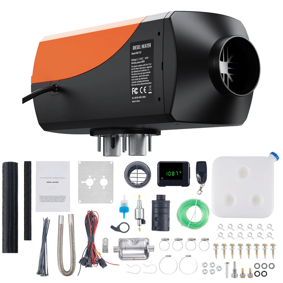 Θερμαντήρας Αέρα Diesel 12V 5 έως 8KW για RV Camper Van Χαμηλή Θόρυβος