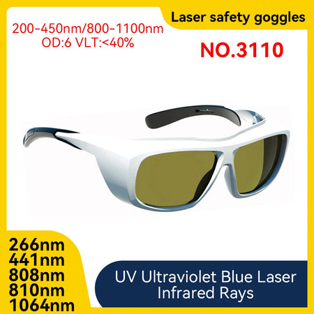 NoEnName_Null OD6 Laser Safety Glasses for 190-2000nm Protection Model 3110 OD6