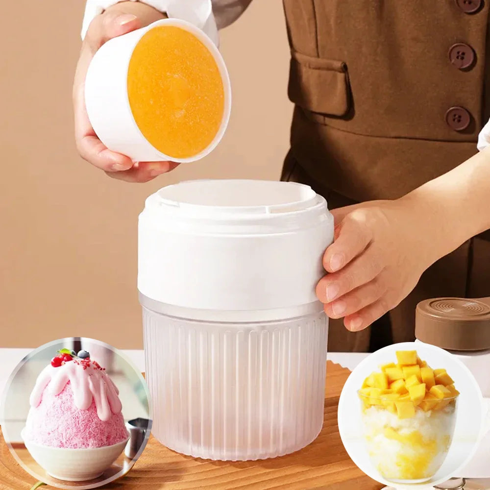 Mini Ice Crusher &ndash; Hand Operated Shaved Ice Maker