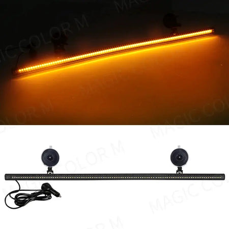 96 LED Strobe Lights For Emergency Flash Warning Lamp Windshield Bar 3030 Beads Red Blue Amber White Green Car Light Assembly by InterCyprus Trading Ltd