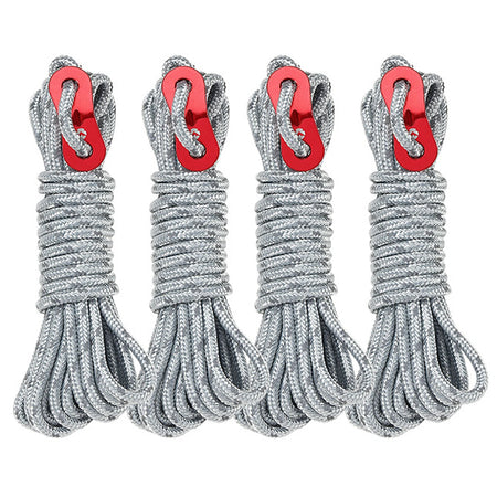 Camping Tent Rope With Tensioner &ndash; Ultra Strong Windproof auxiliary wind