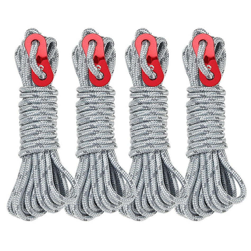 Camping Tent Rope With Tensioner &ndash; Ultra Strong Windproof auxiliary wind