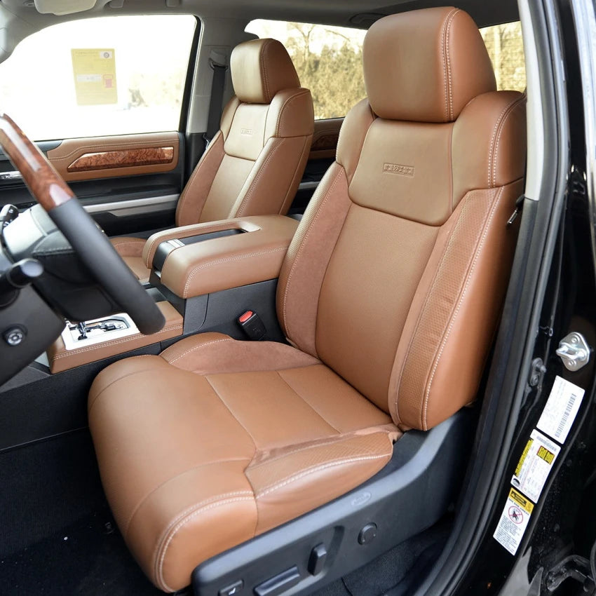 Toyota Tundra 2014-2021 Uyumlu Suni Deri Koltuk Kılıfı Seti