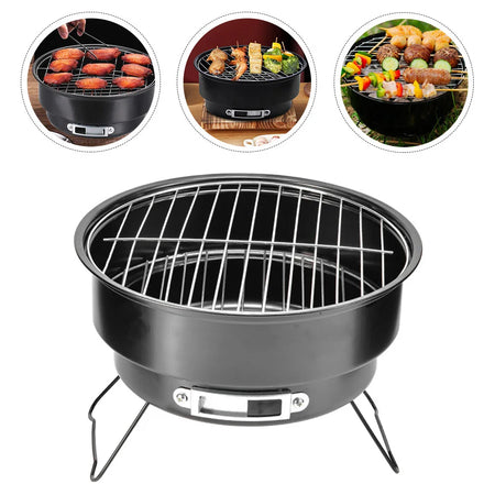 Portable Mini Charcoal Barbecue Grill for Outdoor Camping and Picnics
