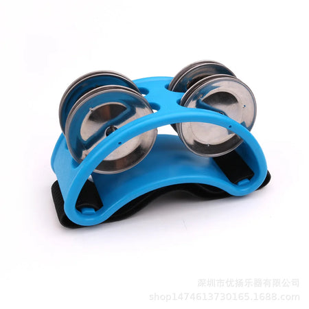 Elliptical Drum Companion - Kids Educational Tambourine blue