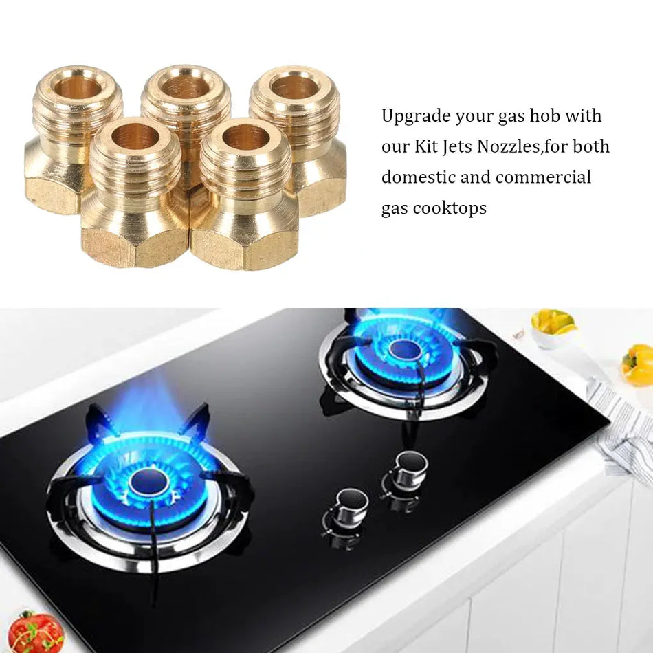 5x Burner Gas Hob LPG Conversion Kit Jets Nozzles Propane Injectors 70 87 70 50 102 Cooker Hobs Gas Cooking Stove Gas Jets by InterCyprus Trading Ltd