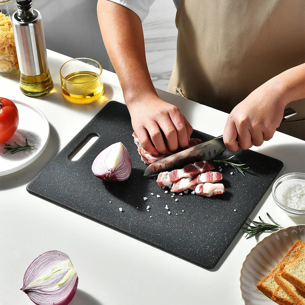 Imitation Stone Grain Plastic Chopping Board &ndash; Durable and Non-Toxic Design
