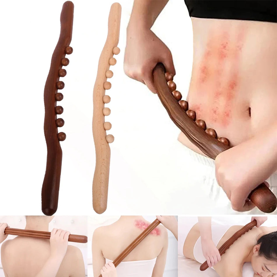 Wooden Massage Tool Wolf Teeth Massager For Body Shaping
