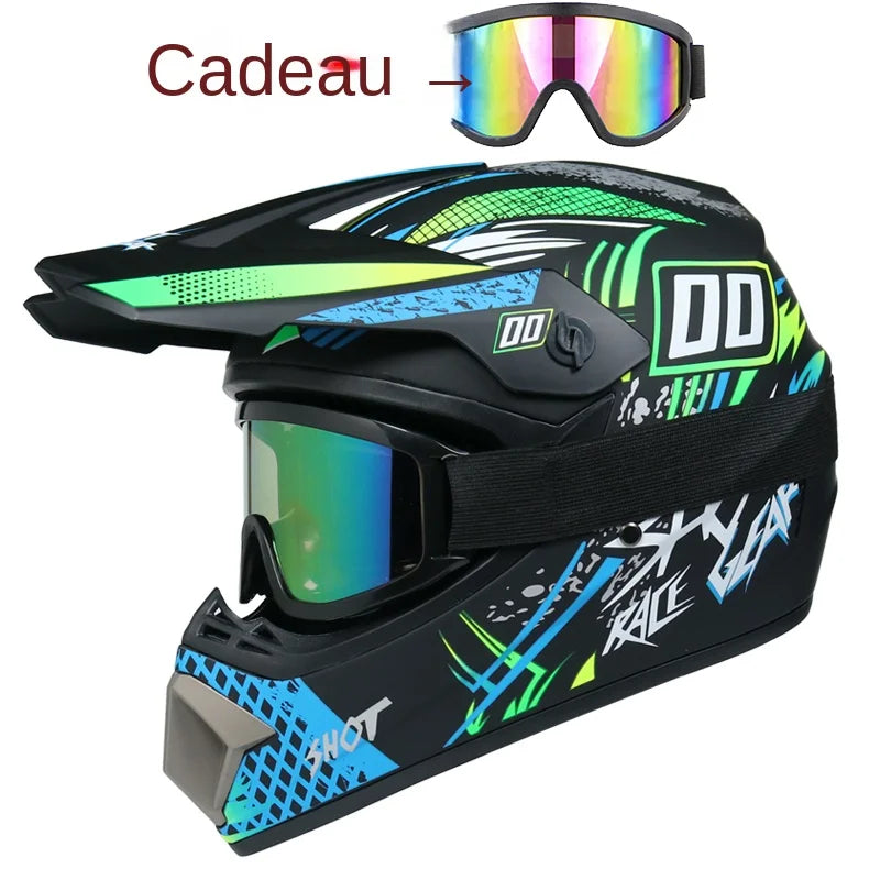 Unisex Off-Road Motorcycle Helmet for Kids - Lightweight Motocross Safety Gear