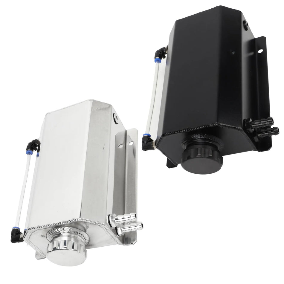 Aluminium Alloy 2L Coolant Overflow Tank for Most Cars, Radiator Reservoir