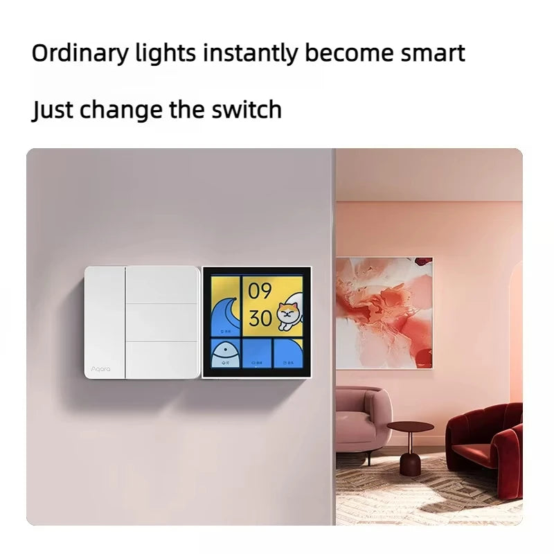 Aqara Zigbee 3.0 inteligentný nástenný vypínač Z1 funguje s Mi Home a HomeKit