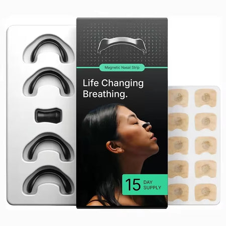 Skin Safe Magnetic Nose Strips &ndash; Boost Oxygen Breathing 1 Set Black-15day