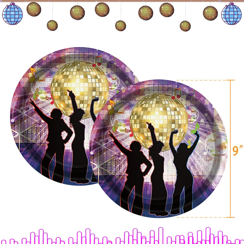 Neon Disco Party Decorations Set - TAKARA TOMY