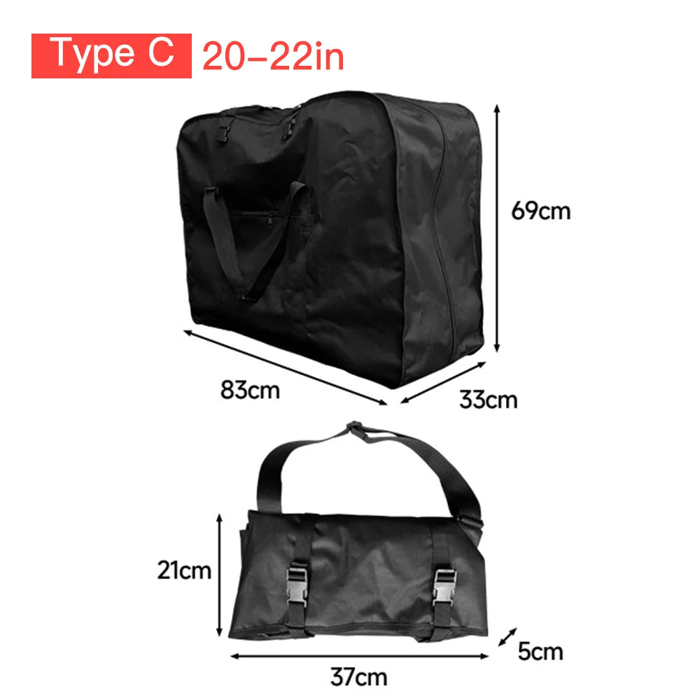 Folding Bike Travel Bag Fits 14-26 Inch Bikes &ndash; Rainproof Type C 20-22 inch