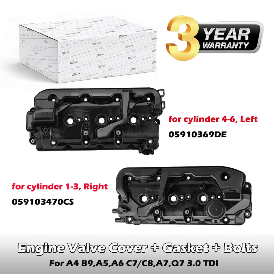 Víko ventilu s těsněním pro Audi VW 3.0TDI A4 A5 A6 Q7 Touareg