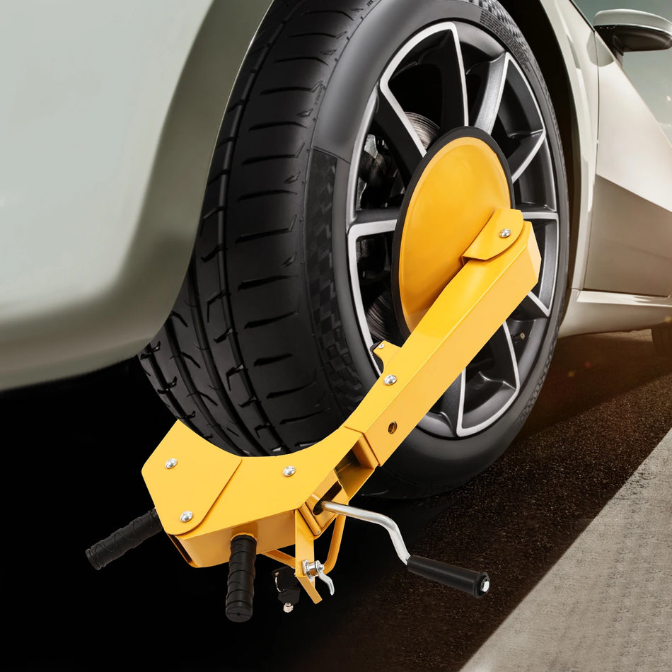235 Stål Hjulklämma Lås Med Sugkopp För Garager