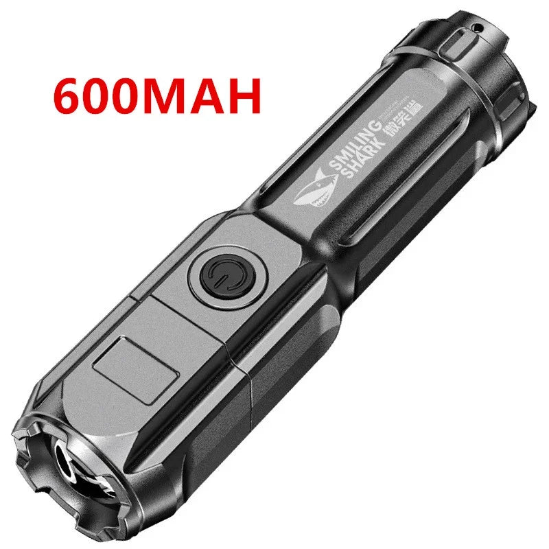 Telescopic Zoom Tactical Flashlight &ndash; Rechargeable LED A