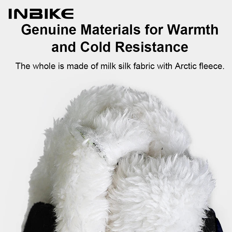 Ветрозащитные флисовые велосипедные перчатки для мужчин, теплые полноразмерные перчатки с сенсорным экраном, полиэстер-спандекс, противоскользящий захват