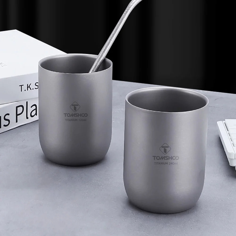 Titanium Camping Cups &ndash; Double-Walled Heat Resistant