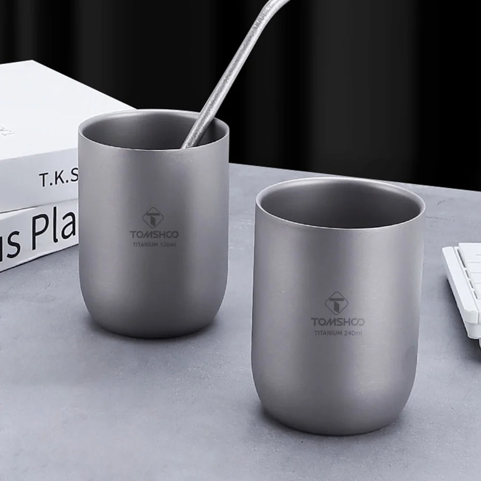 Titanium Camping Cups &ndash; Double-Walled Heat Resistant