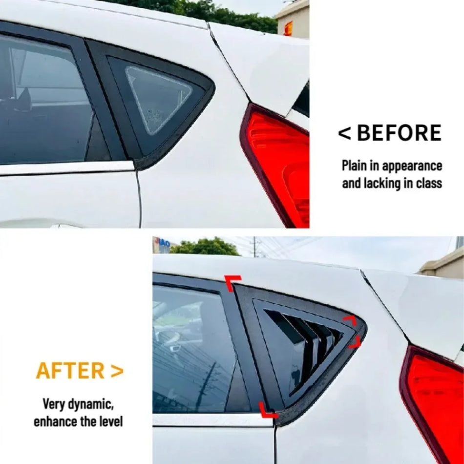 ABS Rear Window Louver Trim for Ford Fiesta MK7 7.5 2008-2017