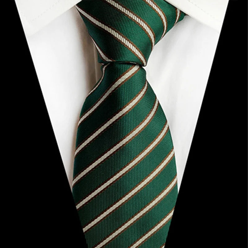 Luxury Striped Floral Tie for Men - 68 Colours Available