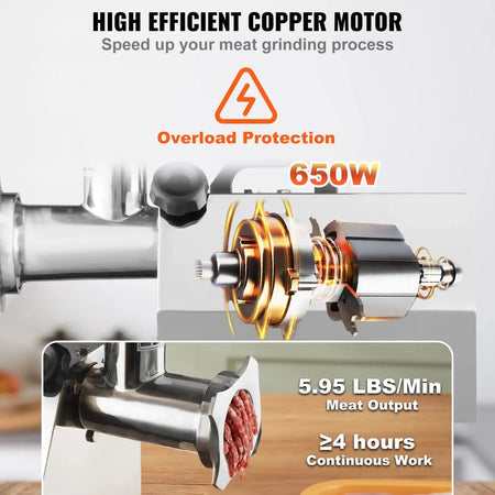 Industrial Meat Grinder 650W Sausage Maker