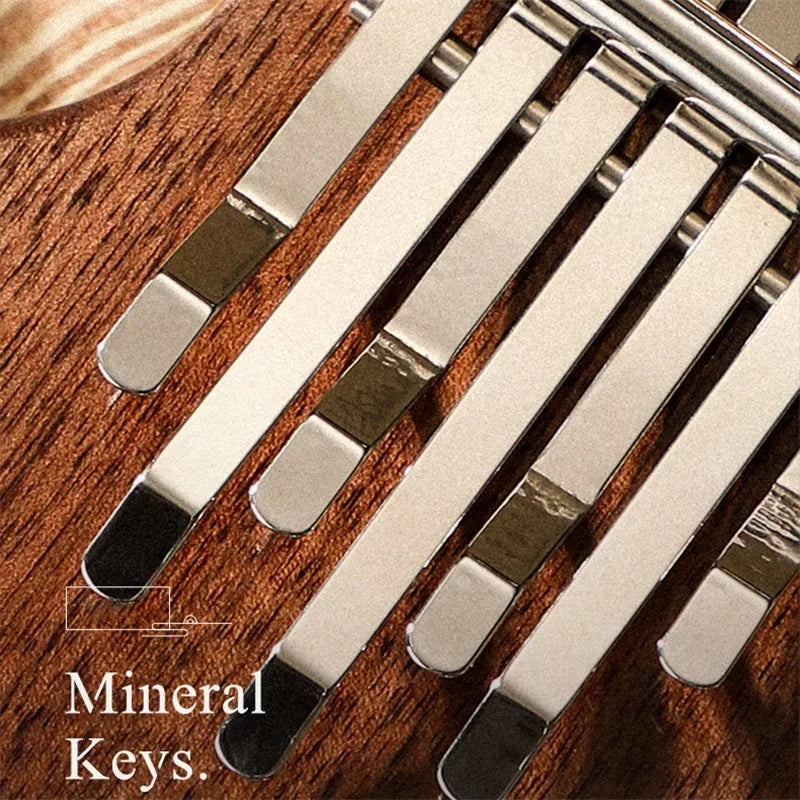 7 Key Kalimba Mini Walnut Base Hole &ndash; Beginner Friendly