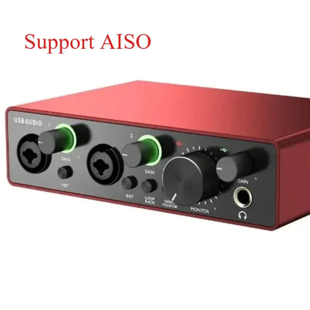 2-Channel USB Audio Interface Sound Card
