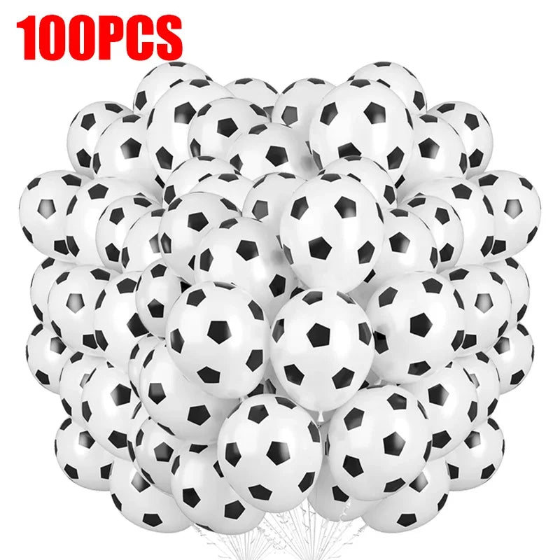 Latex Soccer Balloons - Perfect for Sports &amp; Birthday Parties 100PCS / 12inch