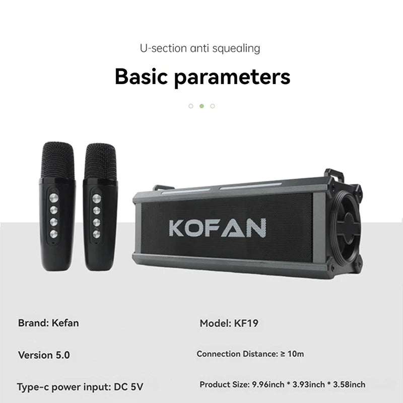 NEWMSNR 100W Subwoofer Bluetooth Speaker &ndash; Wireless Karaoke