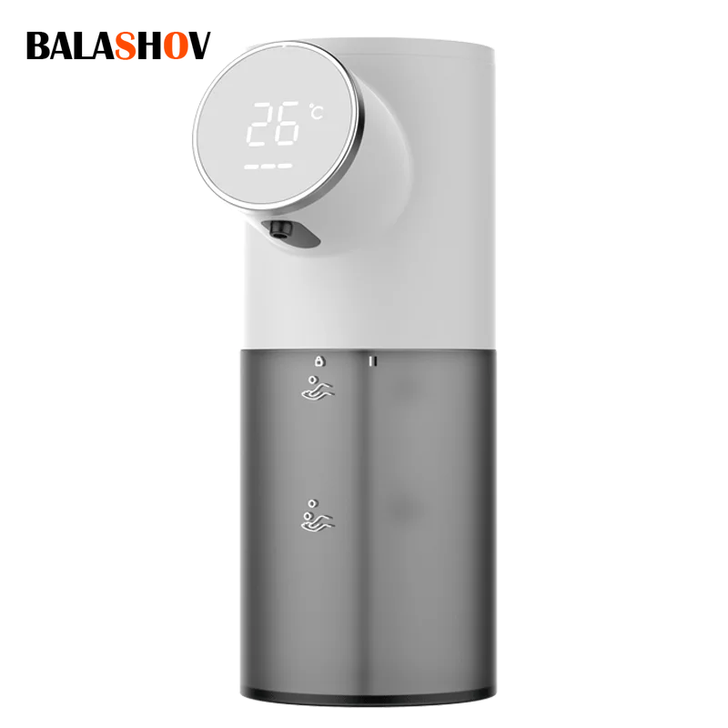 Безконтактен диспенсер за сапун с дисплей за температура