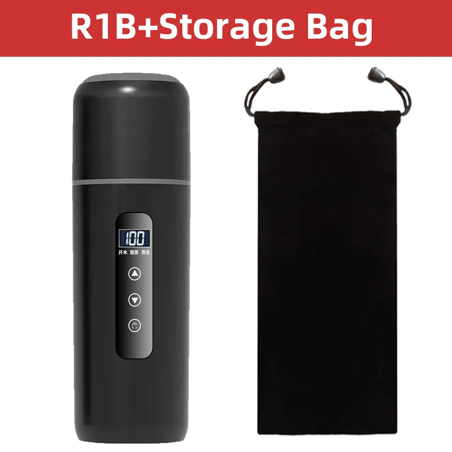 ACCEO 12V 500Ml Heating Cup - Variable Temp Display R1B-Pro With Bag