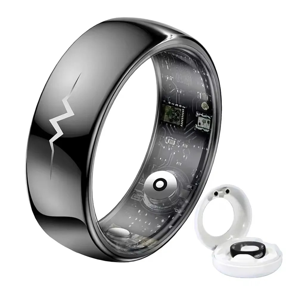 High-end ECG Blood Oxygen Health Smart Ring - 5ATM Waterproof &amp; Multi-Sport Modes