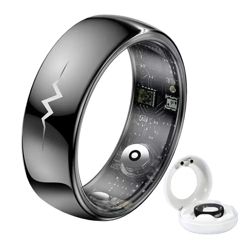 High-end ECG Blood Oxygen Health Smart Ring - 5ATM Waterproof &amp; Multi-Sport Modes