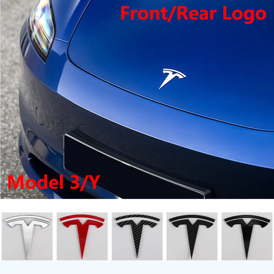 Emblema Adesivo do Capô Frontal para Tesla Model Y e Model 3