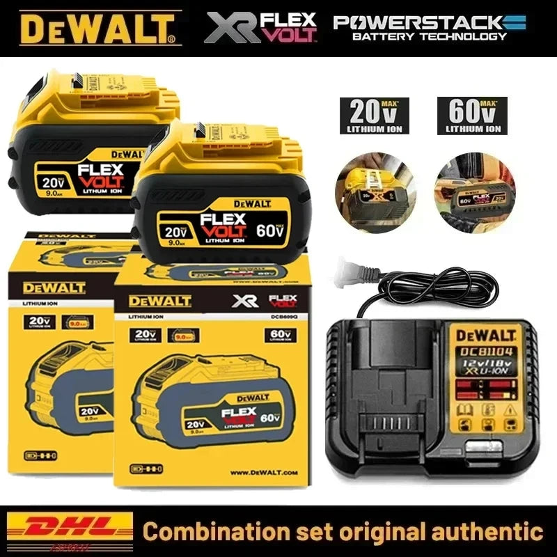 9000mAh 20V 60V Replacement Battery High Capacity For Dewalt Drill