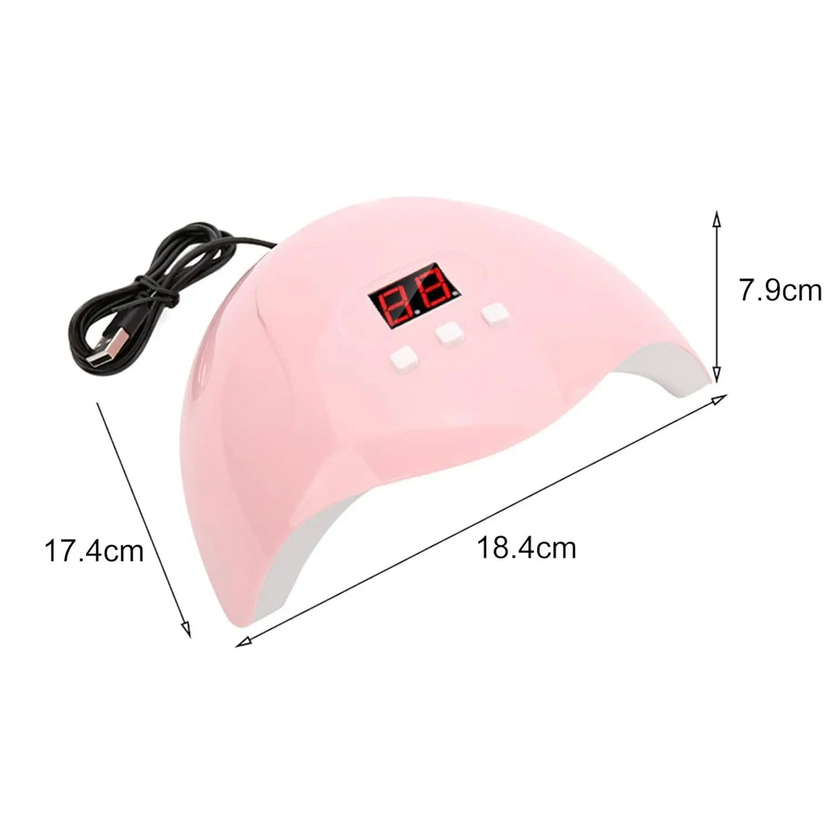 YIKOOLIN X3 Nail Lamp &ndash; Portable USB Charging, Multi Modes